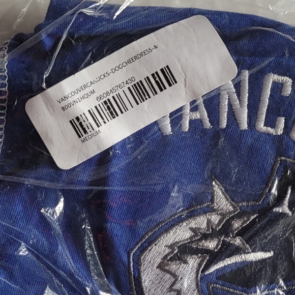 All Star Dogs NHL Vancouver Canucks Unisex Dog Cheerleader Dress Size Medium - Picture 10 of 10